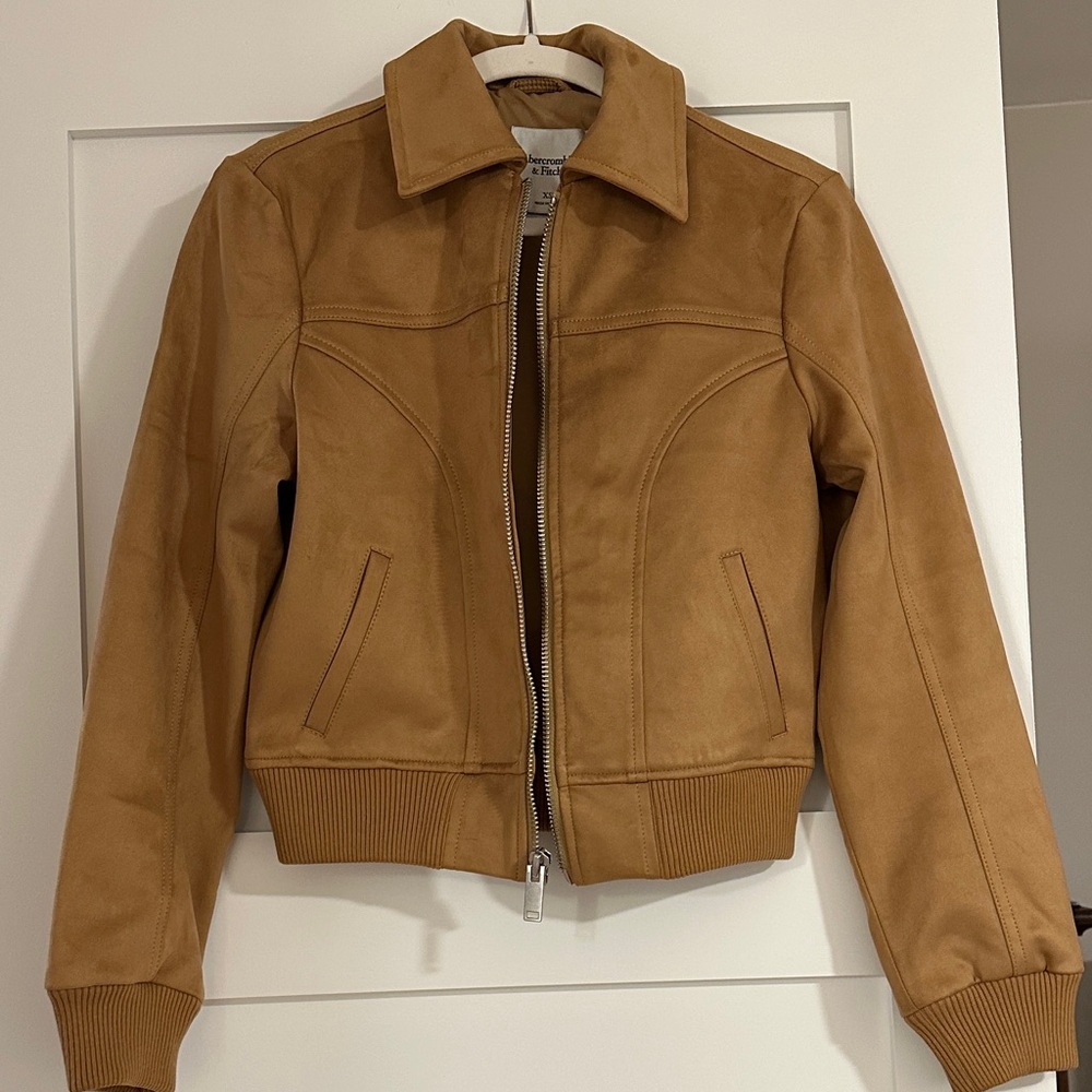 Abercrombie & Fitch Tan Bomber Jacket